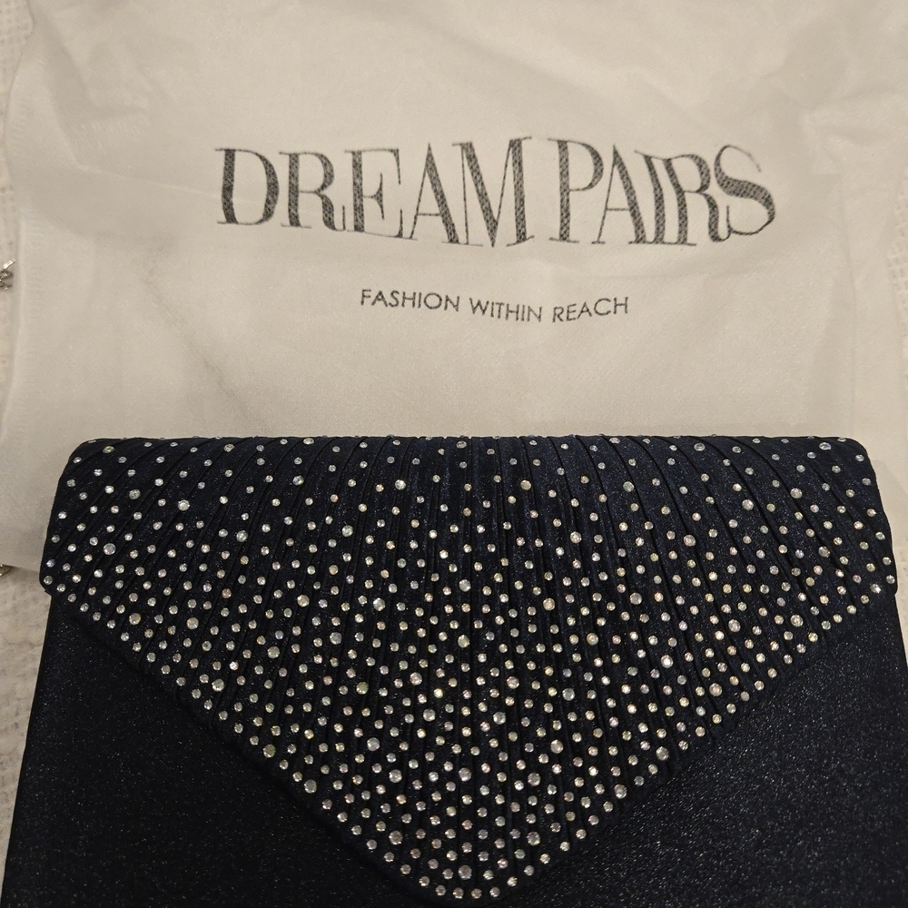 Blue Studded Women's Evening Bag NWOT - Picture 7 of 16